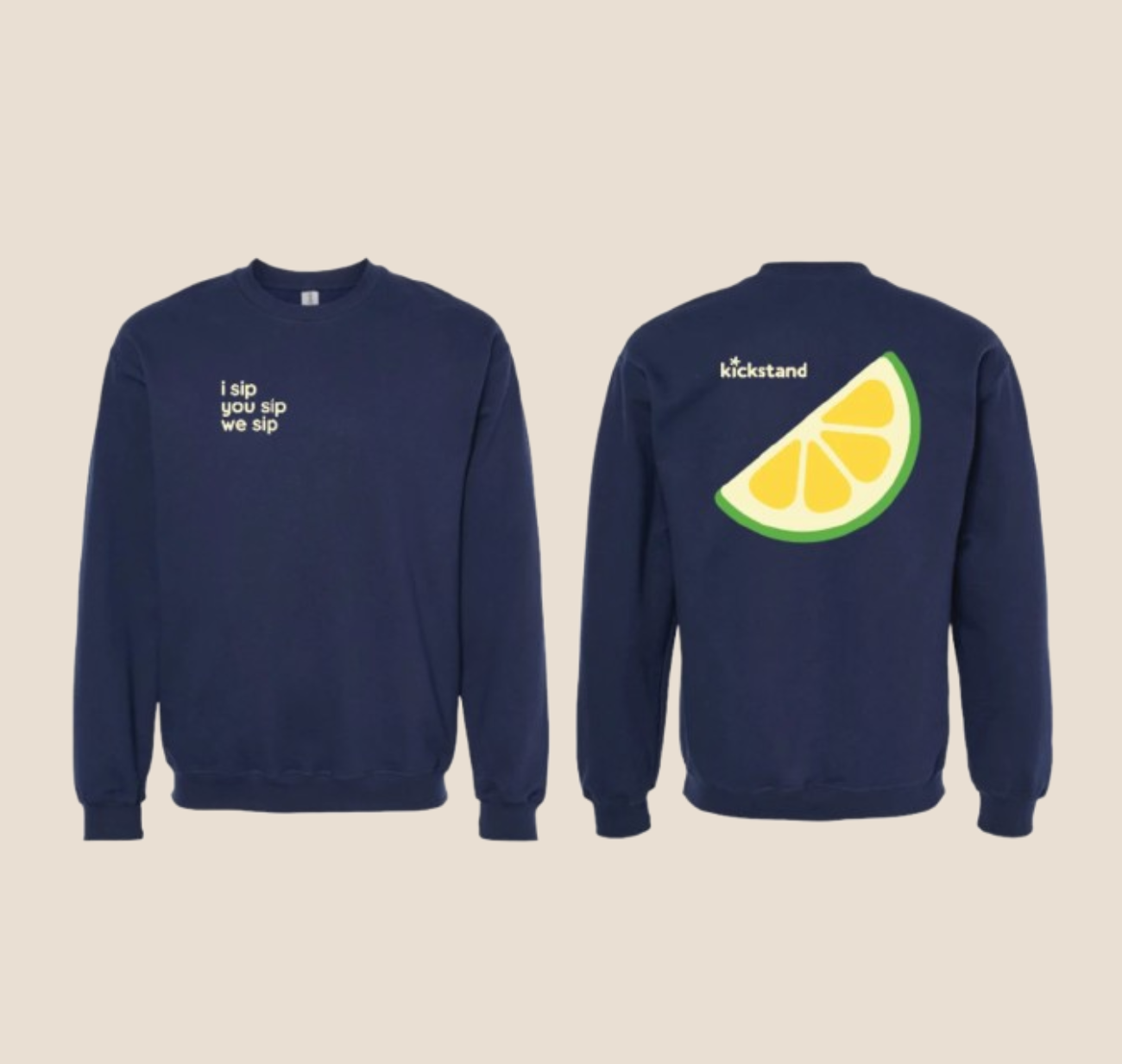 Navy Gildan Crewneck